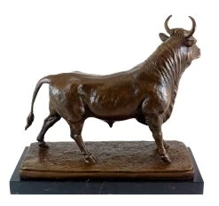 Animal Bronze Sculpture - Bull / Taurus - Signed By Bonheur -Salvador Dali Shop 821 8