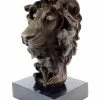 Animal Bronze - Abstract Lion's Head - Contemporary Art Milo