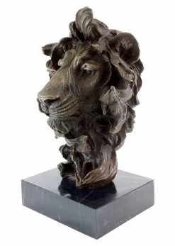 Animal Bronze - Abstract Lion's Head - Contemporary Art Milo
