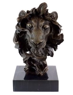 Animal Bronze - Abstract Lion's Head - Contemporary Art Milo -Salvador Dali Shop 822 559300a6846da9