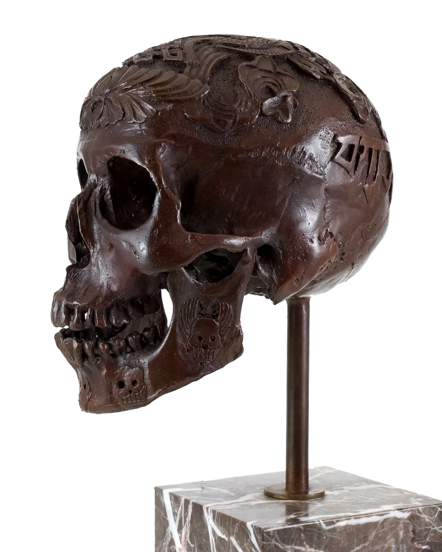 Contemporary Art - Bronze Ritual Skull - Stevens Signed 6 Contemporary Art - Bronze Ritual Skull - Stevens Signed - Image 6