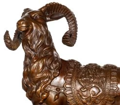 Bronze Figure - Ram / Goat On Marble Base - Stevens -Salvador Dali Shop 825 559300c1ec810d