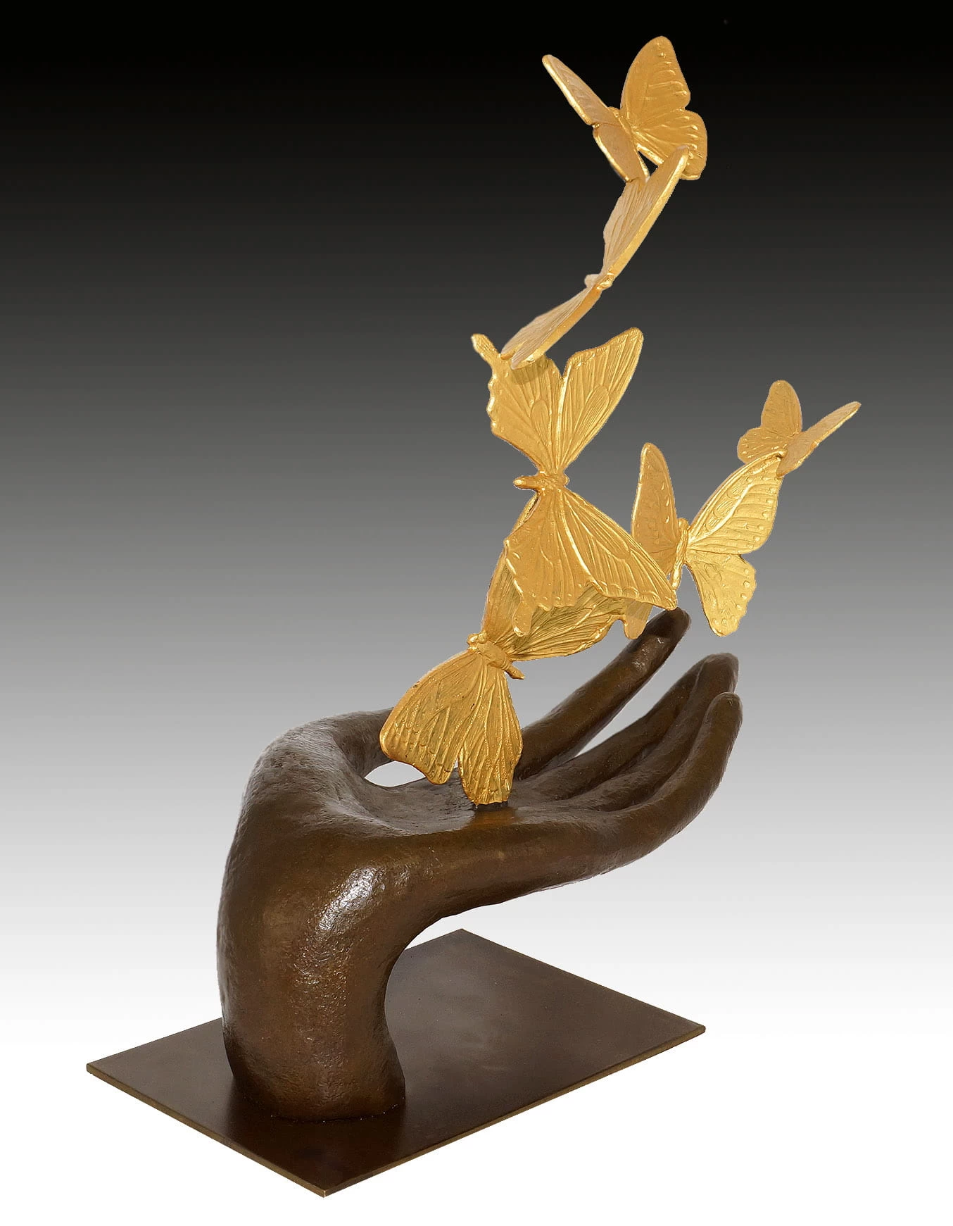 Contemporary Art Sculpture - Flying Away - Butterflies - M. Klein 1 Contemporary Art Sculpture - Flying Away - Butterflies - M. Klein