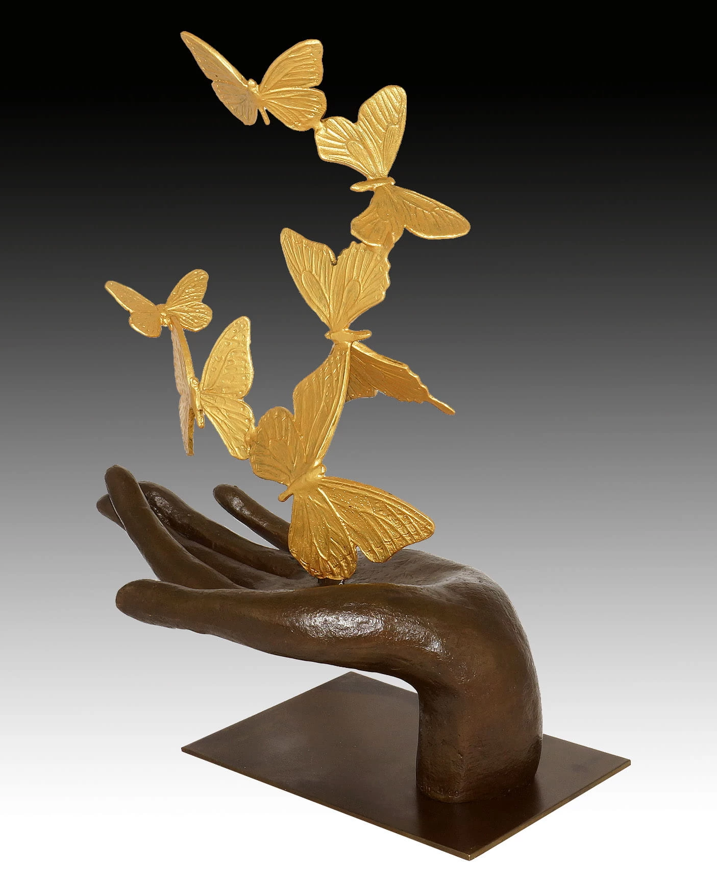 Contemporary Art Sculpture - Flying Away - Butterflies - M. Klein 2 Contemporary Art Sculpture - Flying Away - Butterflies - M. Klein - Image 2