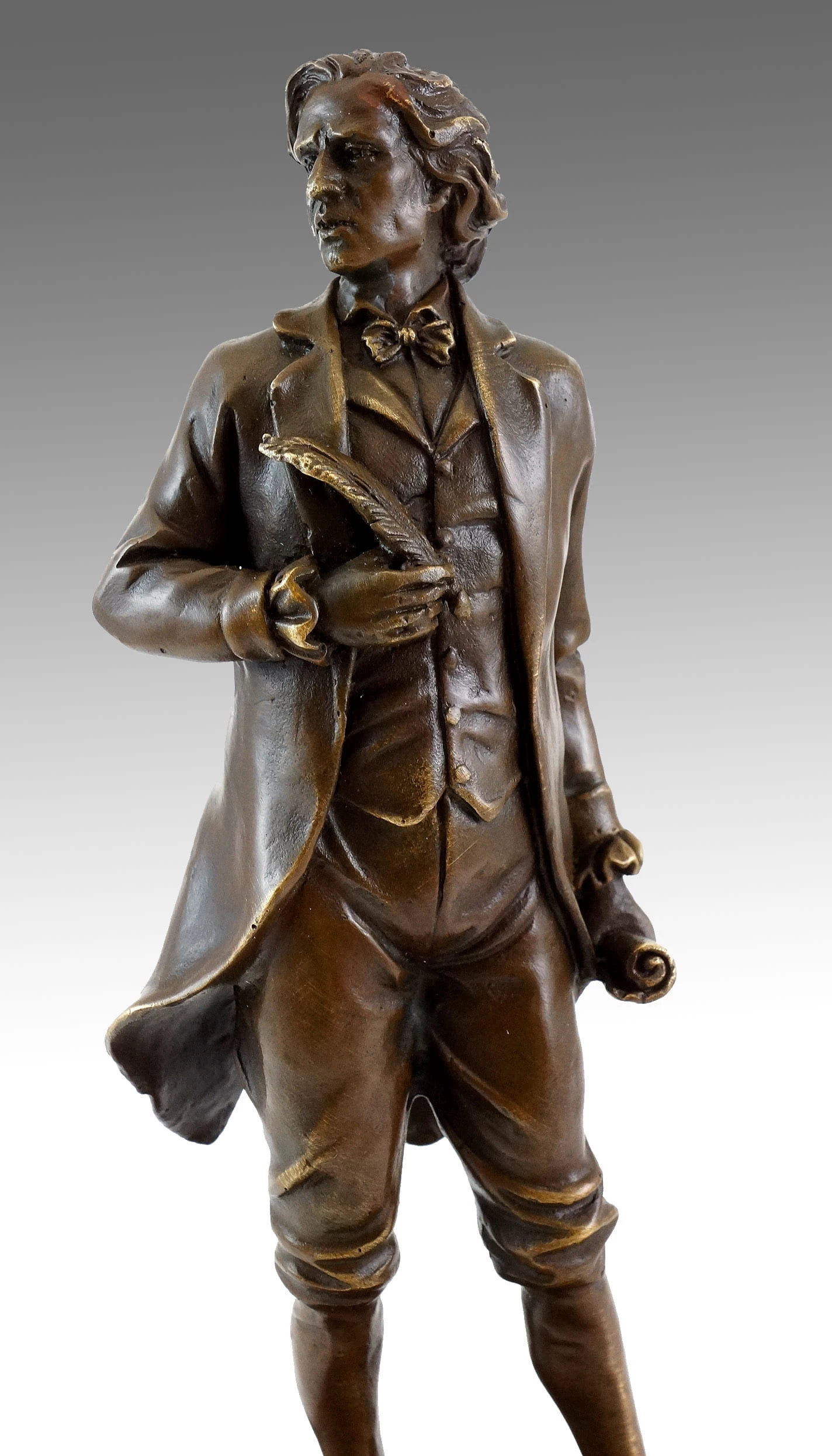 Bronze Figure - Composer Frédéric Chopin - Signed Milo 5 Bronze Figure - Composer Frédéric Chopin - Signed Milo - Image 5