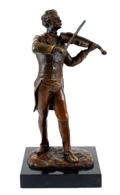Bronze Figure - Composer Johann Strauss - Signed Milo -Salvador Dali Shop 831 6