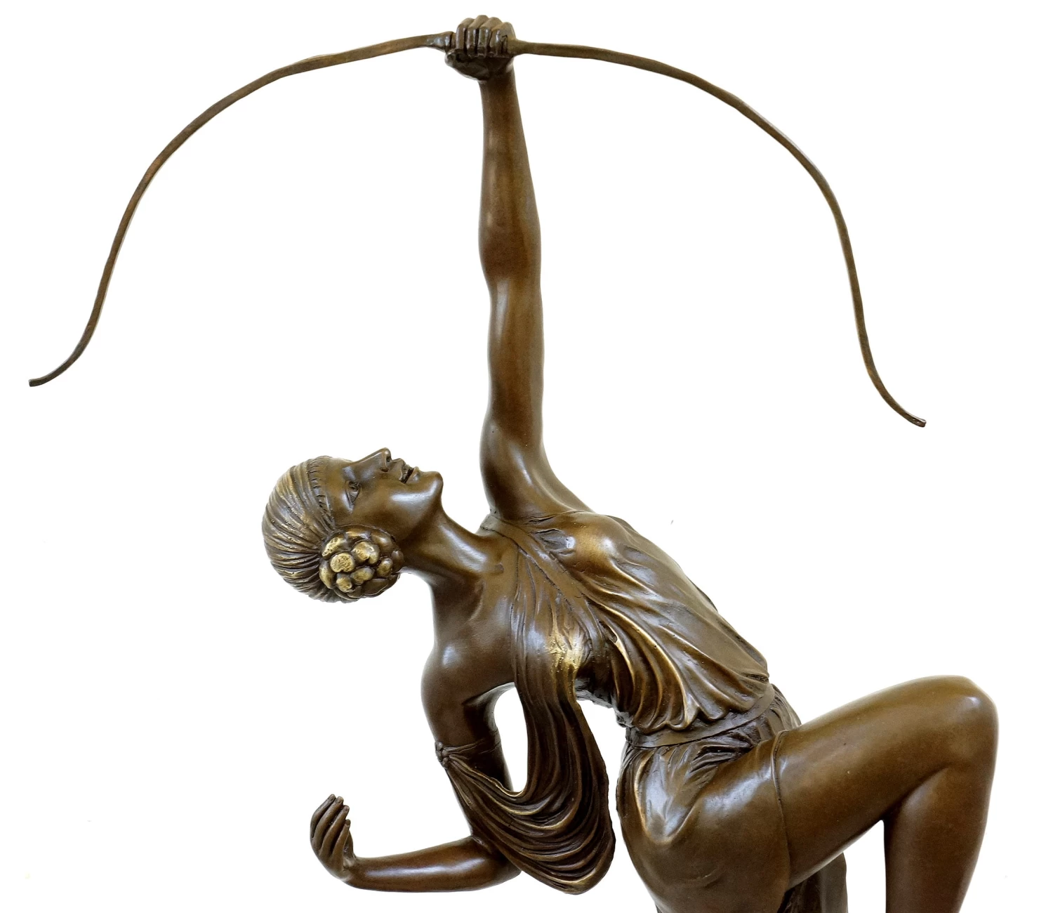 Tall Art Deco Sculpture - Diana - Signed Pierre Le Faguays 1 Tall Art Deco Sculpture - Diana - Signed Pierre Le Faguays