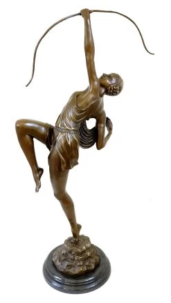 Tall Art Deco Sculpture - Diana - Signed Pierre Le Faguays 8 Tall Art Deco Sculpture - Diana - Signed Pierre Le Faguays -Salvador Dali Shop 833 359300c2392955