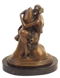 Art Deco Erotic Bronze On Marble Base Lady At Phallus, B. Zach -Salvador Dali Shop 83 259300a266706e