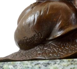 Child Bronze - Boy Riding A Snail - Art Nouveau - B. Zach -Salvador Dali Shop 841 7