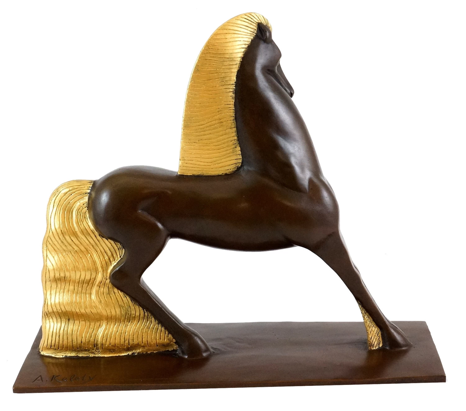 Art Deco Bronze Figurine - Le Cheval - Alex Kéléty 3 Art Deco Bronze Figurine - Le Cheval - Alex Kéléty - Image 3