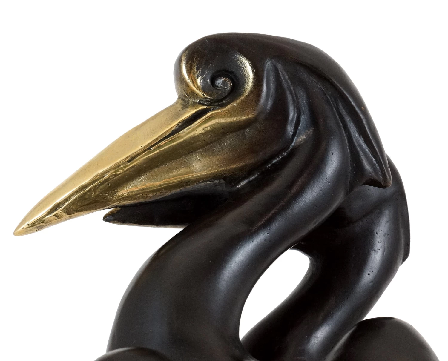 Art Deco Bronze Figurine - Two Pelicans - Alexandre Kelety 1 Art Deco Bronze Figurine - Two Pelicans - Alexandre Kelety
