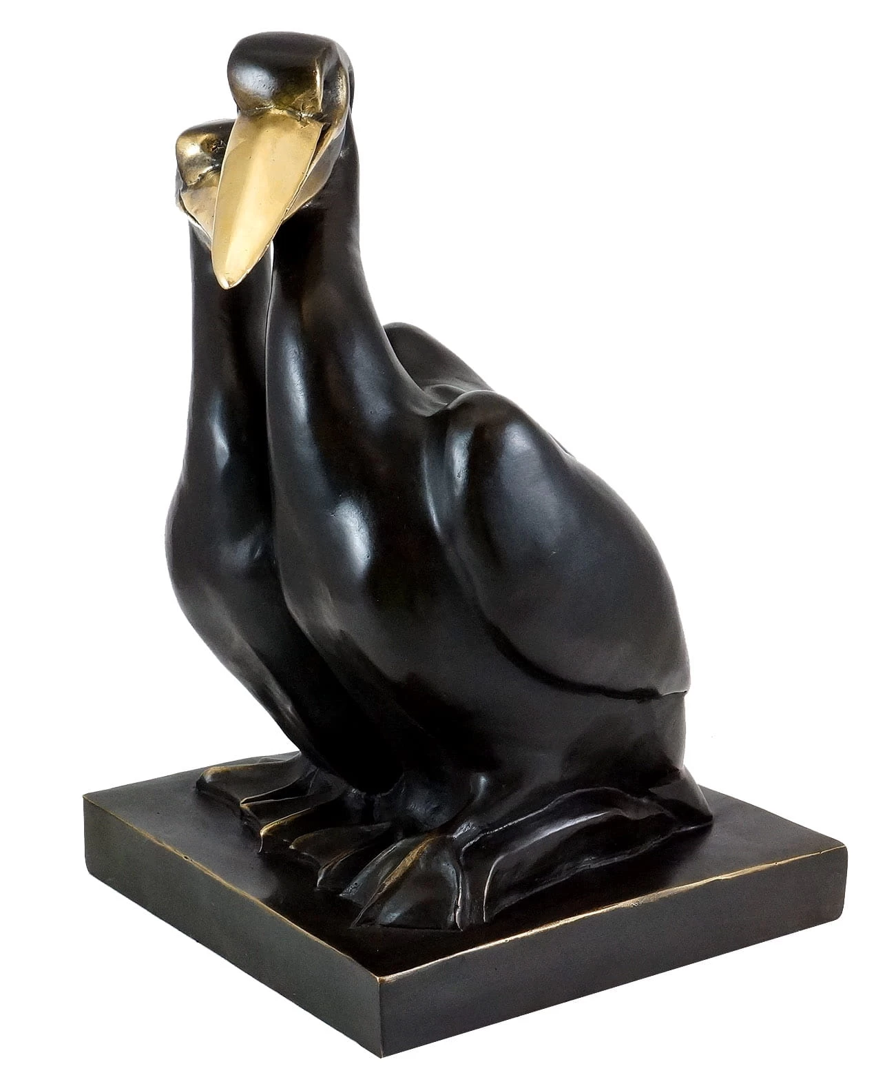 Art Deco Bronze Figurine - Two Pelicans - Alexandre Kelety 3 Art Deco Bronze Figurine - Two Pelicans - Alexandre Kelety - Image 3