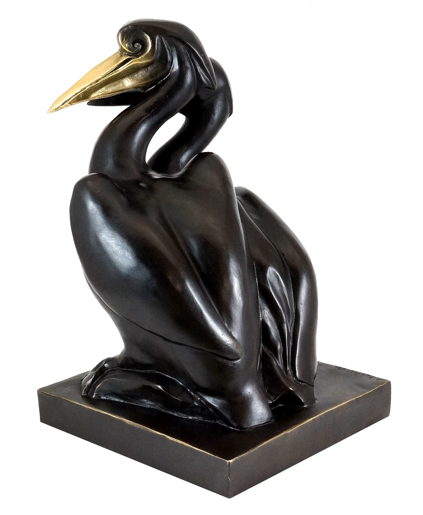 Art Deco Bronze Figurine - Two Pelicans - Alexandre Kelety 5 Art Deco Bronze Figurine - Two Pelicans - Alexandre Kelety - Image 5