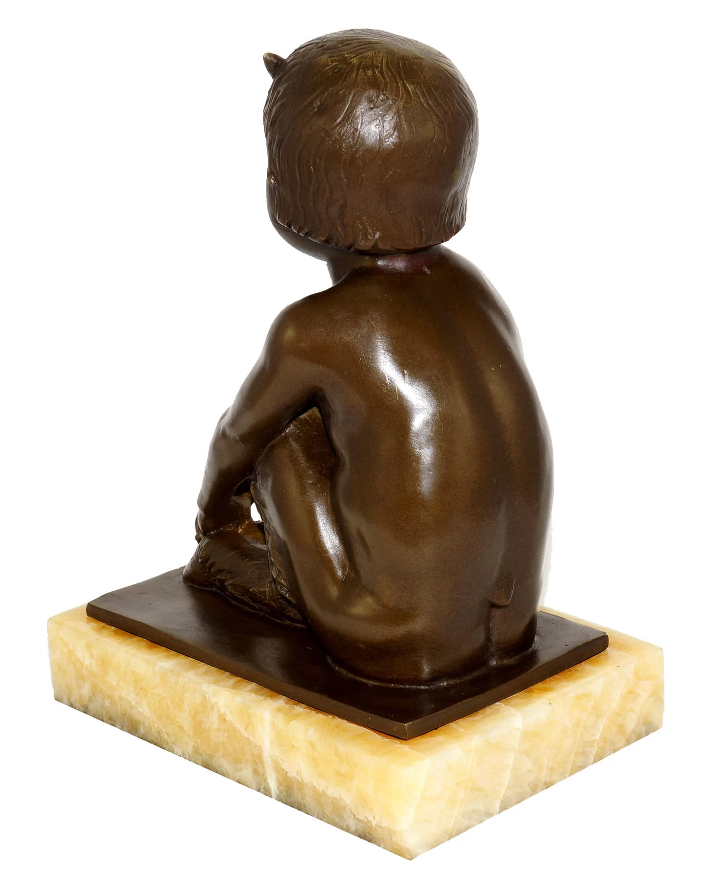 Art Deco Sculpture - Un Faune Assis (1930) - Satyr / Faun 2 Art Deco Sculpture - Un Faune Assis (1930) - Satyr / Faun - Image 2