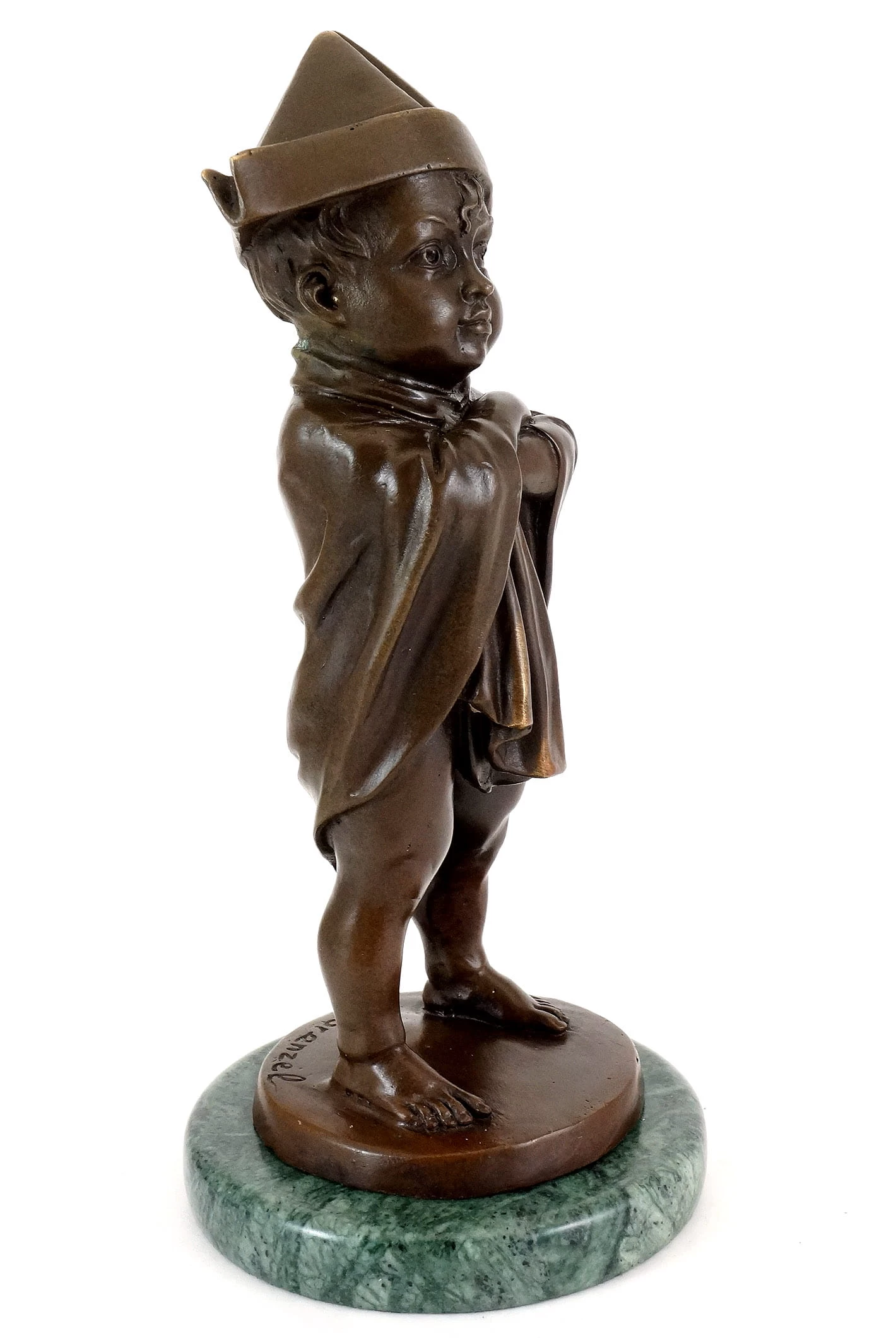 Art Nouveau Bronze - Rascal - Child Bronze - Sign. Lorenzl 2 Art Nouveau Bronze - Rascal - Child Bronze - Sign. Lorenzl - Image 2