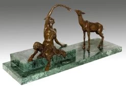 Vienna Bronze - Satyr Lures Deer - Signed Bouraine -Salvador Dali Shop 855 359300c32d14a7