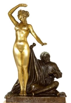Art Nouveau Statue - The Slave’s Fate (1910) - Signed By Theodor
