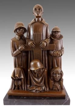 Bronze Figure - Memorial (1928/29) - Signed Ernst Barlach -Salvador Dali Shop 859 359300c359b06a