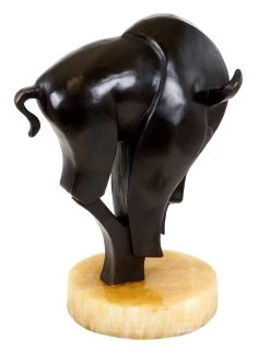 Contemporary Art Animal Bronze - Bull - Signed Martin Klein