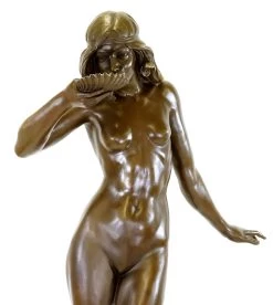 Girl Drinking From A Shell - Art Nouveau Bronze - E. McCartan -Salvador Dali Shop 864 459300c3f5b48f