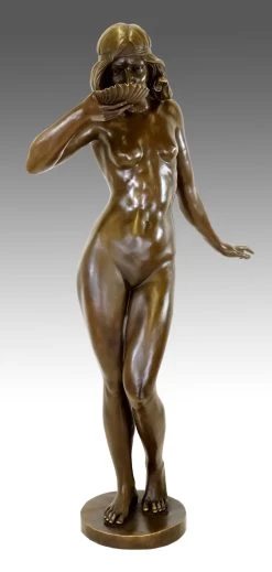 Girl Drinking From A Shell - Art Nouveau Bronze - E. McCartan -Salvador Dali Shop 864 759300c3f9ede5
