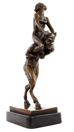 Virgin Rides Faun - Erotic Bronze Nude - Bergmann -Salvador Dali Shop 865 559300c4023e1b