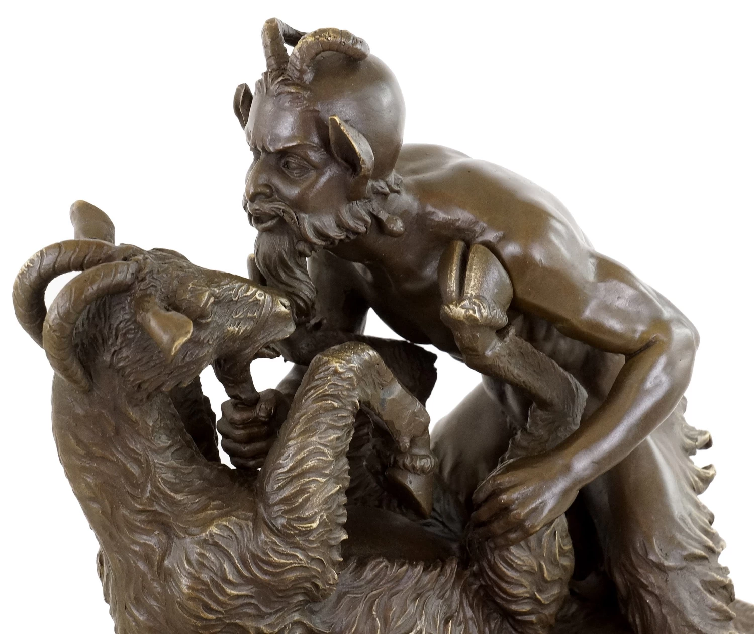 Pan And The Goat - Erotic Bronze - Signed By Milo 2 Pan And The Goat - Erotic Bronze - Signed By Milo - Image 2