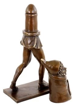 Priapus God Of Fertility - Erotic Bronze Figurine In Two Parts -Salvador Dali Shop 870 559300c439f1fb