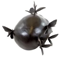 Bronze Skull With Butterflies - Signed Martin Klein -Salvador Dali Shop 871 359300c4437d4b