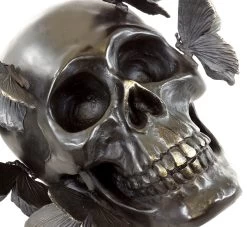Bronze Skull With Butterflies - Signed Martin Klein -Salvador Dali Shop 871 459300c44553e7