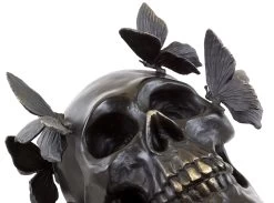 Bronze Skull With Butterflies - Signed Martin Klein -Salvador Dali Shop 871 559300c446f2c2
