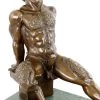 Lustful Faun - Bronze Erotic Nude - Signed Milo