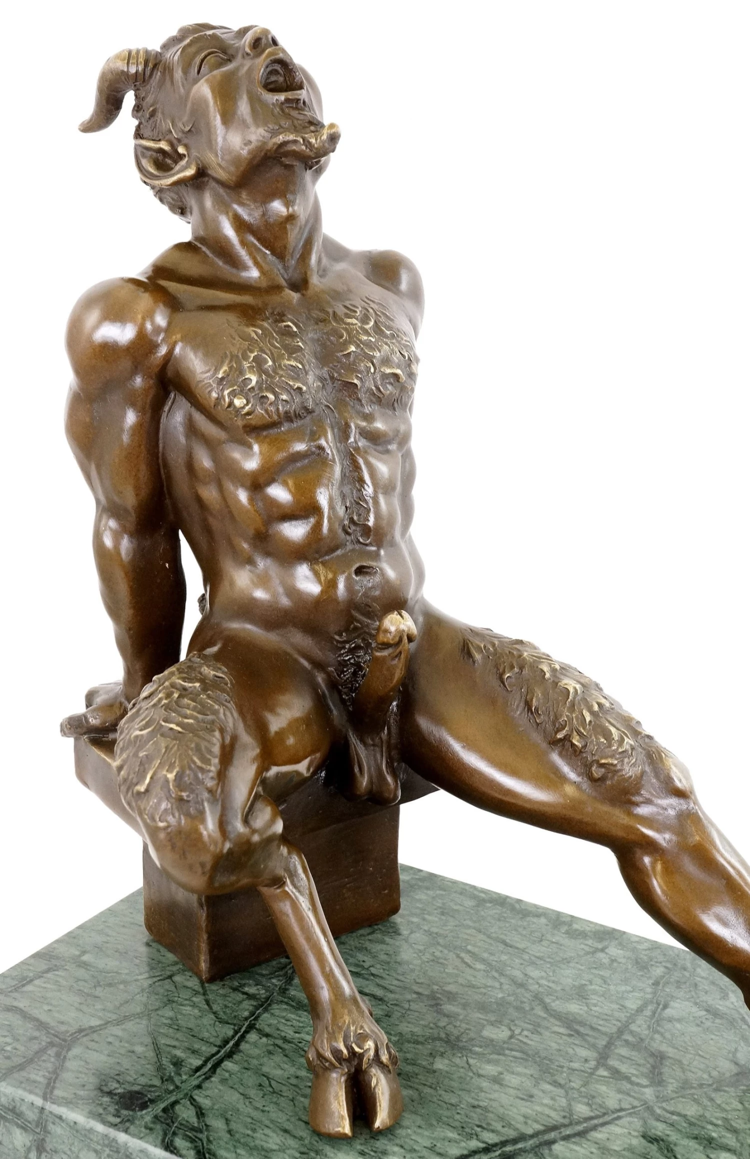 Lustful Faun - Bronze Erotic Nude - Signed Milo 1 Lustful Faun - Bronze Erotic Nude - Signed Milo