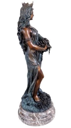 Bronze Goddess Of Luck Fortuna With A Cornucopia - Signed Césaro -Salvador Dali Shop 880 559300c4b5d3cc