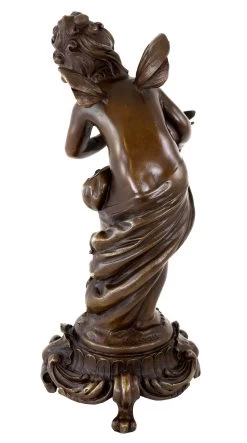 Art Nouveau Bronze Sculpture- Fairy With Birds - Sign. Moreau -Salvador Dali Shop 886 459300c4fd001d