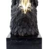 XXL Bronze Animal Sculpture - Sea Eagle On Marble - Sign. Milo