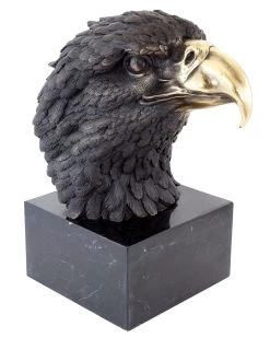 XXL Bronze Animal Sculpture - Sea Eagle On Marble - Sign. Milo -Salvador Dali Shop 887 359300c5086482