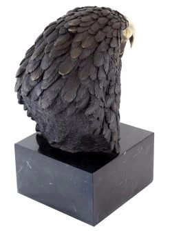 XXL Bronze Animal Sculpture - Sea Eagle On Marble - Sign. Milo -Salvador Dali Shop 887 5