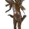 XXL Art Nouveau Sculpture - Dancing Angel Cupid - Moreau