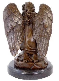 Art Nouveau Bronze Statue - Praying Mourning Angel - Sign. Milo -Salvador Dali Shop 890 659300c52e02d0