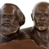 Bronze Bust - Marx And Lenin - Bronze Figurine