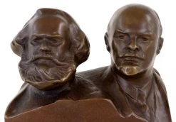 Bronze Bust - Marx And Lenin - Bronze Figurine