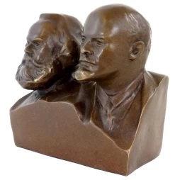 Bronze Bust - Marx And Lenin - Bronze Figurine -Salvador Dali Shop 892 359300c53e9ce8
