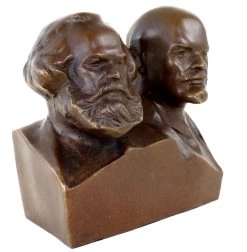 Bronze Bust - Marx And Lenin - Bronze Figurine -Salvador Dali Shop 892 459300c5419247