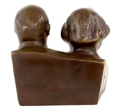 Bronze Bust - Marx And Lenin - Bronze Figurine -Salvador Dali Shop 892 559300c54365d4