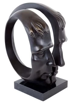 Contemporary Art Bronze Sculpture - Two Souls - Signed M. Klein