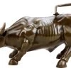 Wall Street Bull / Sculpture - Bronze Stock Exchange - Charging Bull