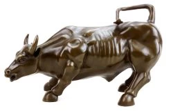 Wall Street Bull / Sculpture - Bronze Stock Exchange - Charging Bull