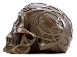 Tribal Skull - Tattoo Skull - Skull Bronze Figurine - Stevens